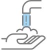 Icono de limpieza de manos